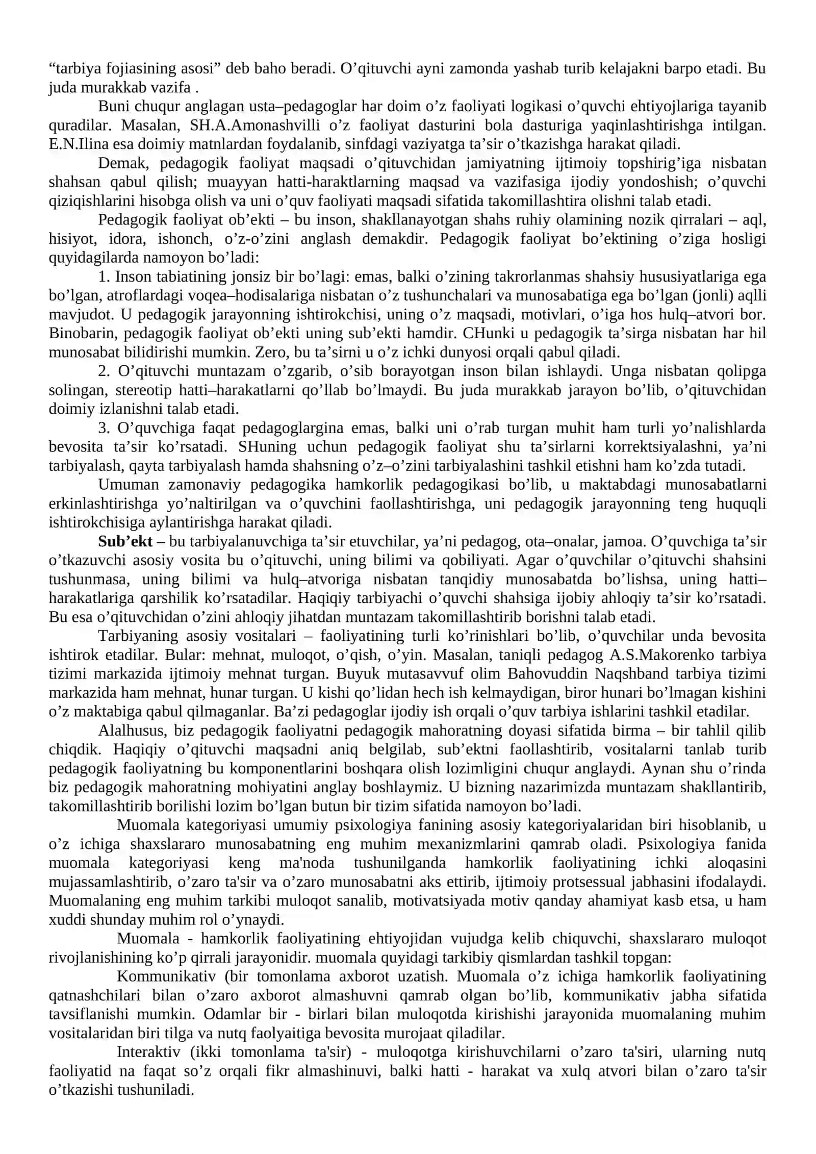Pedagogik kasbi va uning vazifalari 3