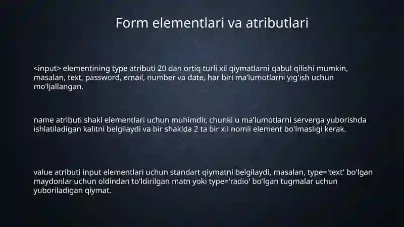HTML shakllari 3
