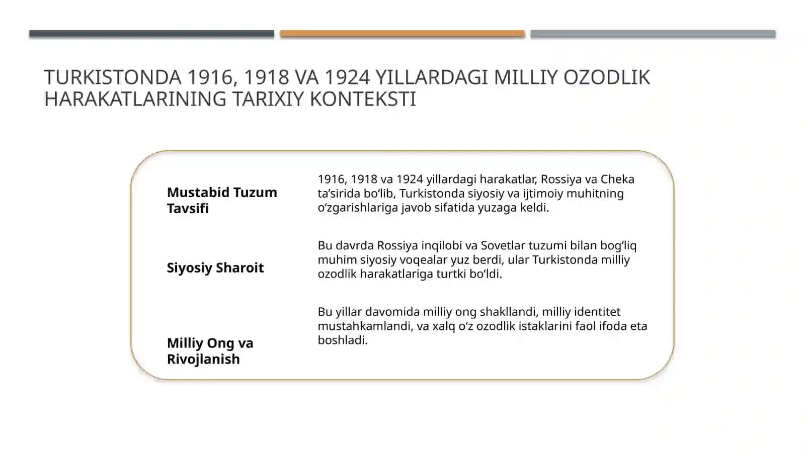 Turkistonda milliy ozodlik harakati mustabid tuzumga qarshi 1916, 1918, 1924 3