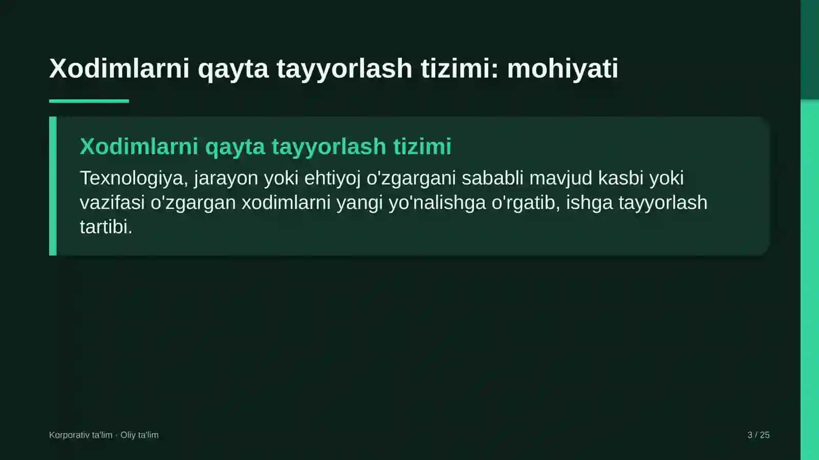 pochta aloqasida xodimlarni qayta tayyorlash tizimi 1094 3