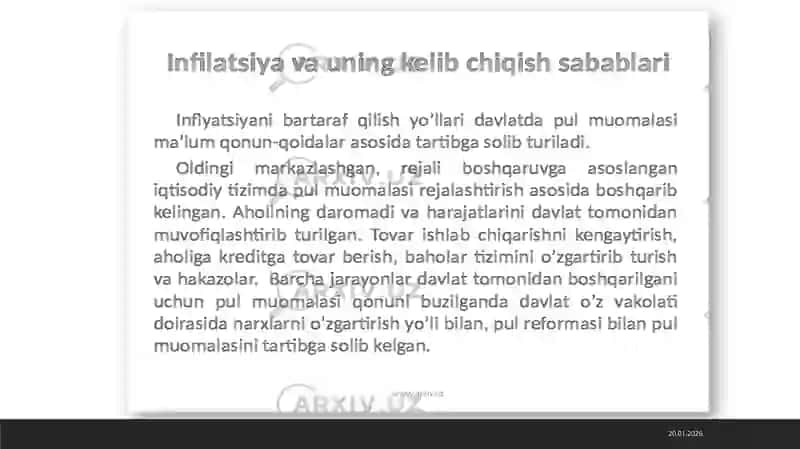 Buxoro Davlat Universiteti Iqtisodiyot va Turizm fakulteti 3-2 IQT-22 guruhi talabasi Kamolov Mirjahonning Ekonomika fanidan tayyorlagan mustaqilishi 3