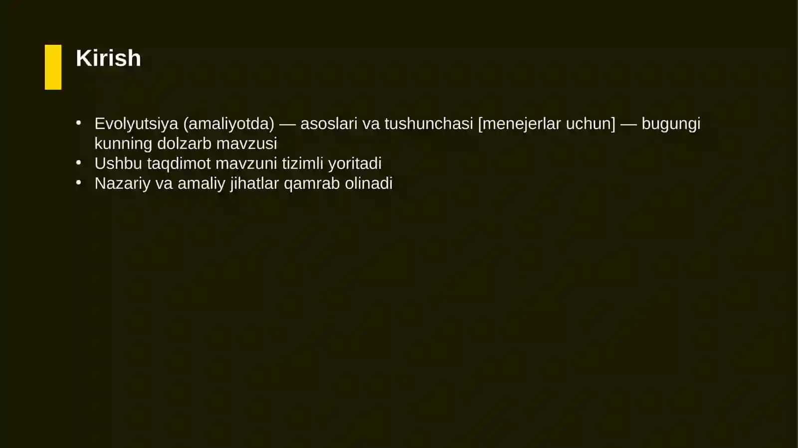 Evolyutsiya (amaliyotda) — asoslari va tushunchasi [menejerlar uchun] 3