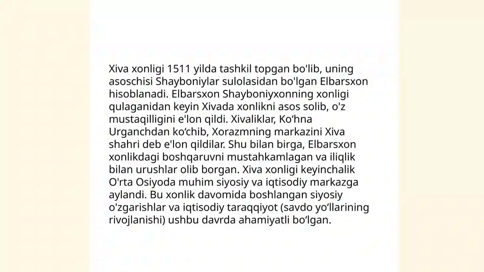 Xiva xonligi tarixiga oid manbalar 3