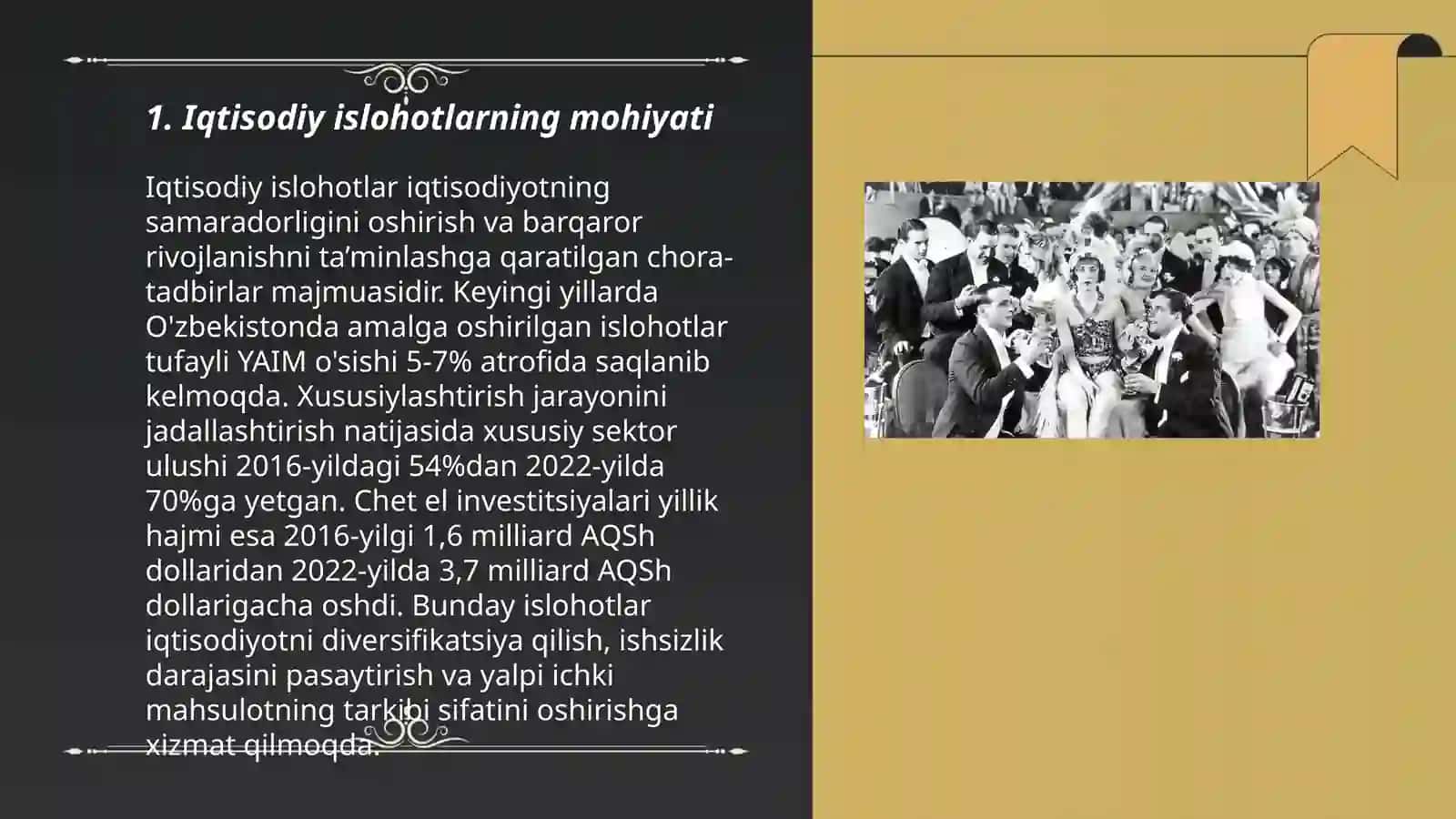 Iqtisodiy islohotlar va iqtisodiyotni davlat tomonidan tartibga solish mexanizmining shakllanishi 3