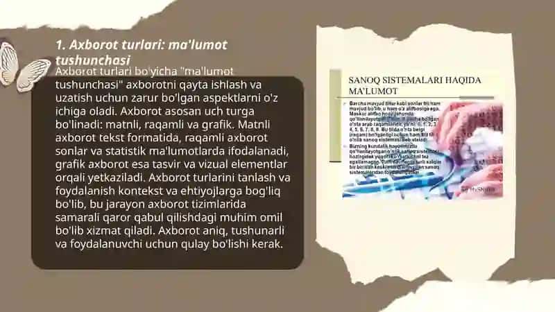 Axborot turlari 3