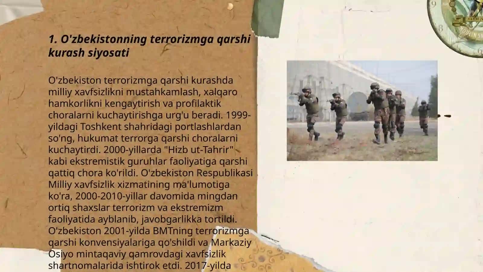 O'zbekistonning terrorizmga qarshi kurash tajribasi 3