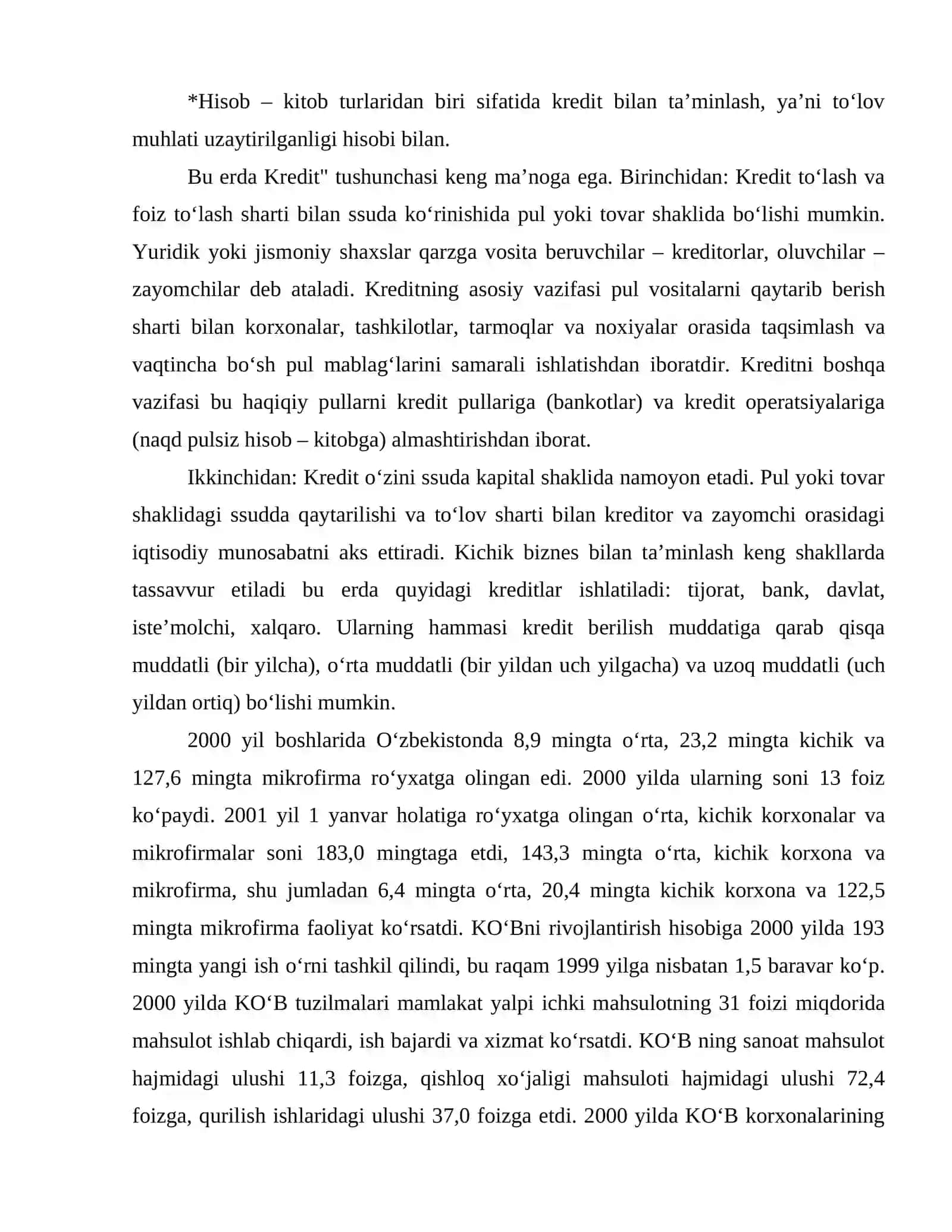 Kapital qoʻyilmalarni uzoq muddatga kreditlash 3