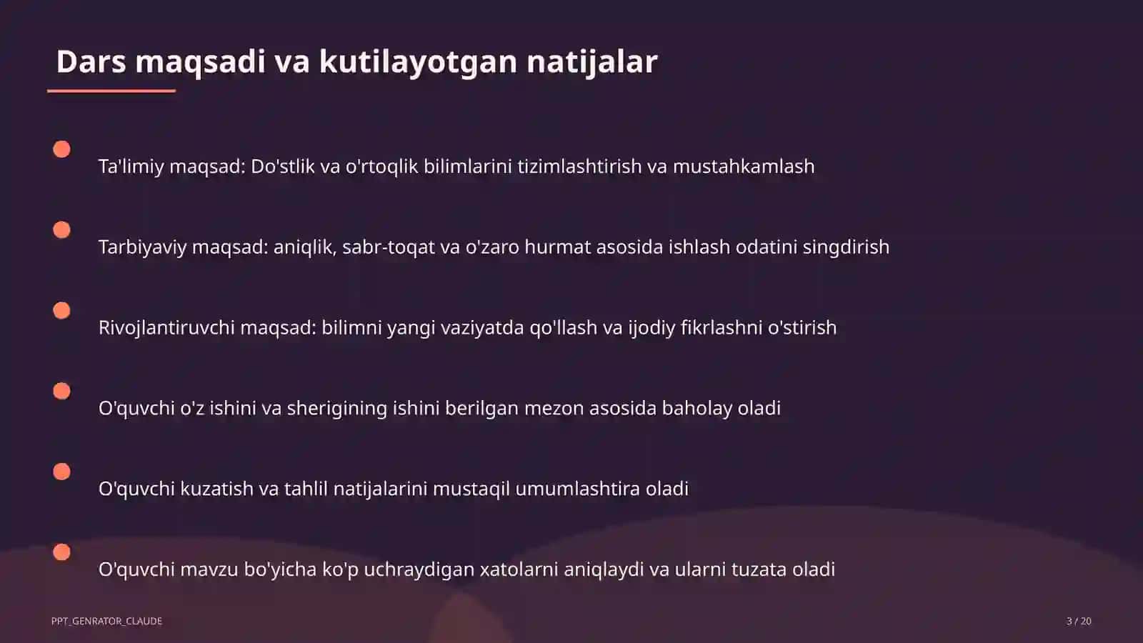 Do'stlik va o'rtoqlik (2-sinf) 3
