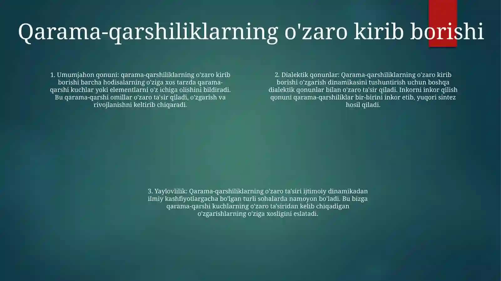Dialektika Qonunlari 3