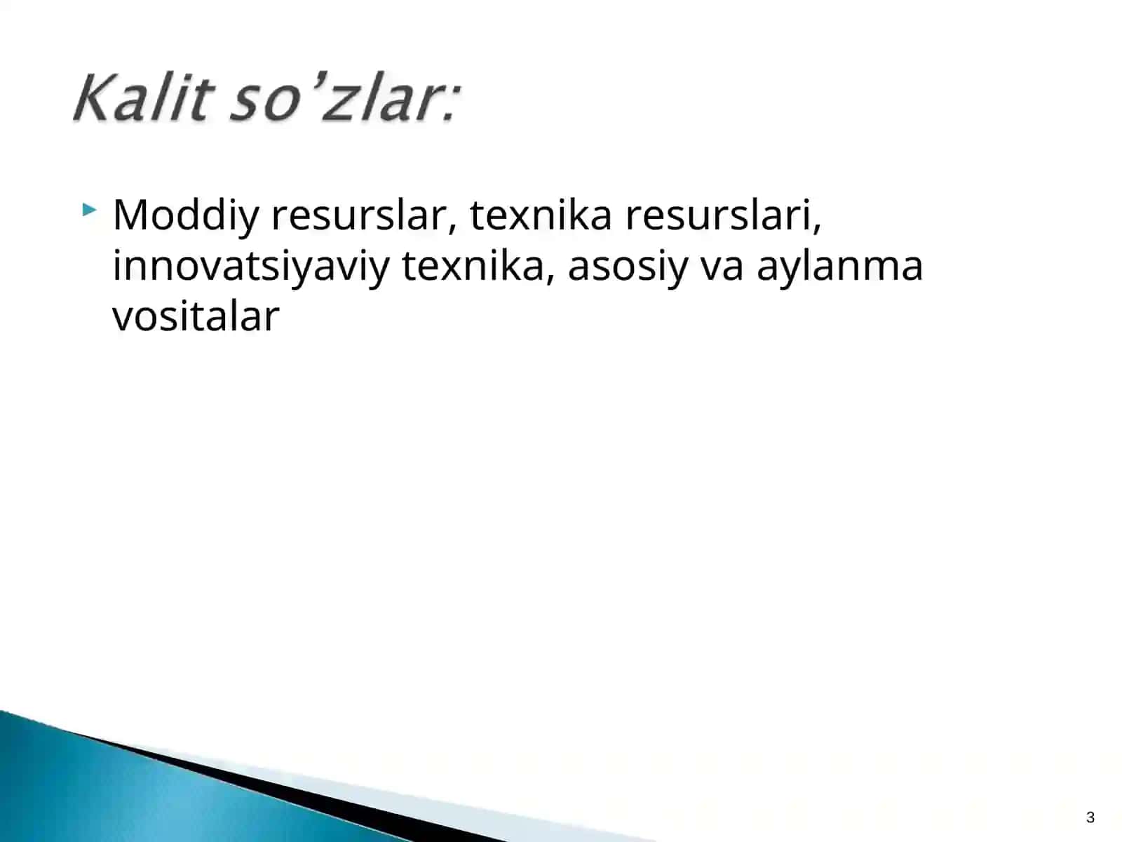 Qishloq xo’jaligida moddiy-texnika resurslari 3