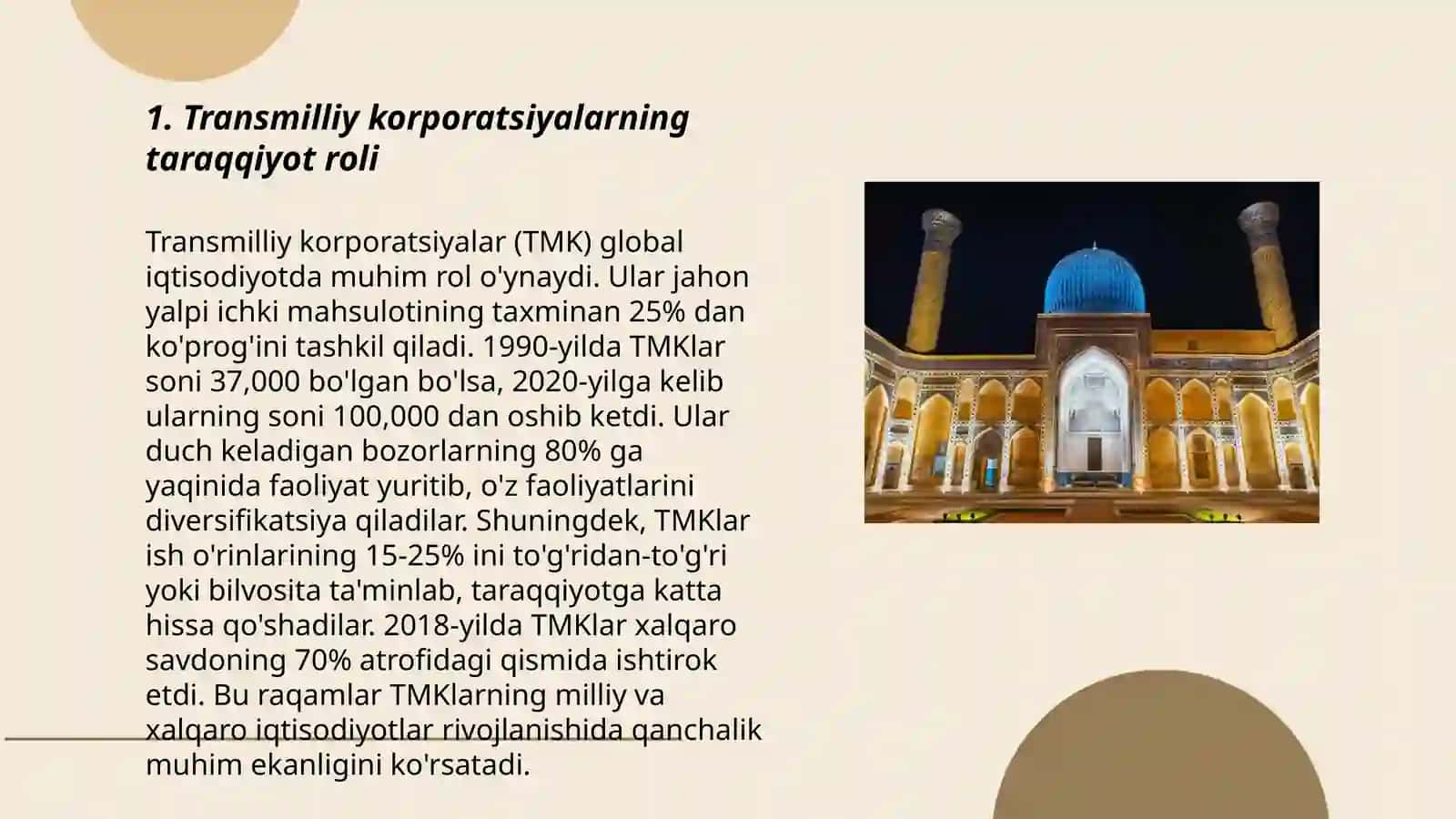 Transmilliy korporatsiyalarning Xalqaro munosabatlardagi o'rni 3