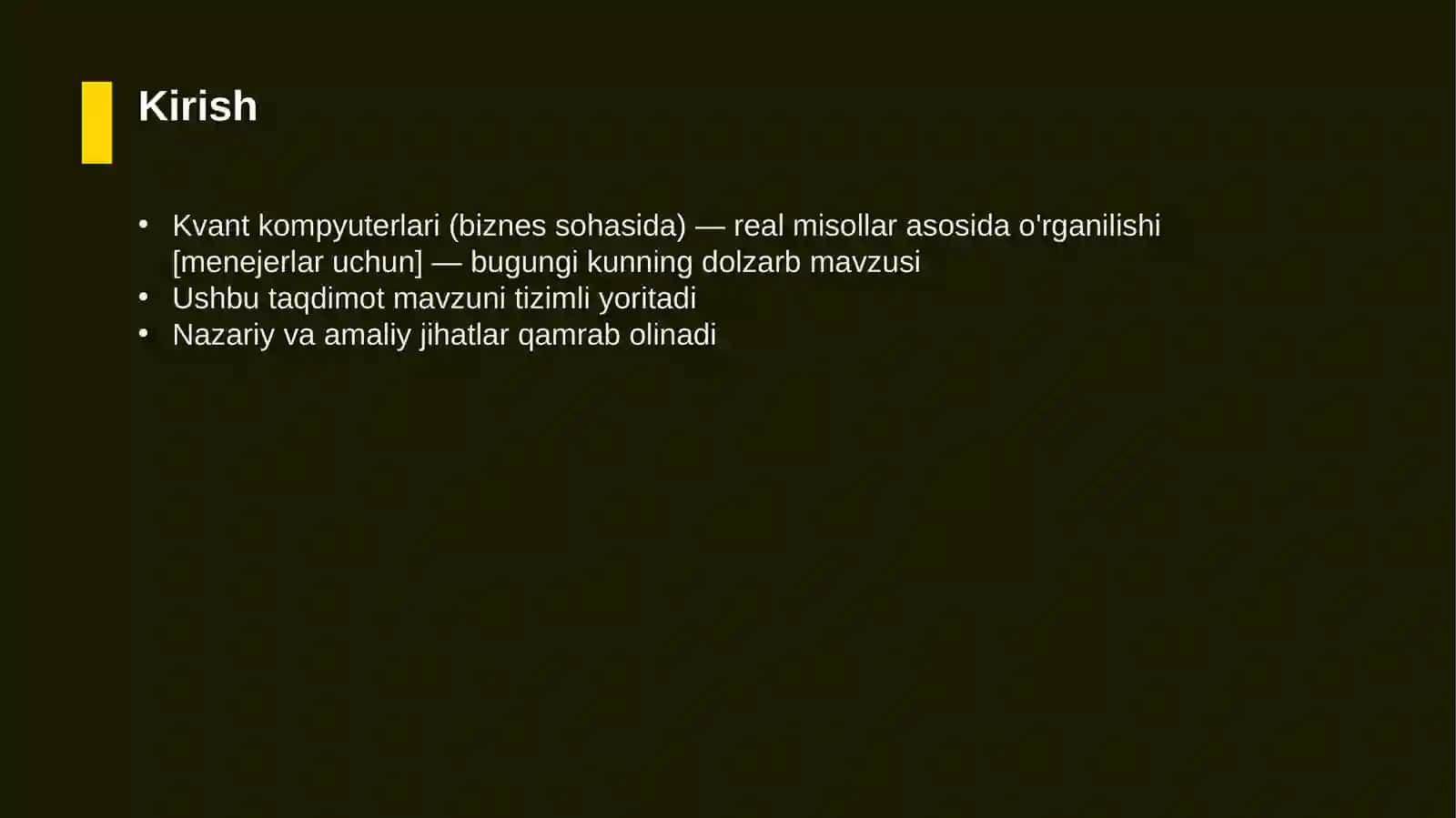 Kvant kompyuterlari (biznes sohasida) — real misollar asosida o'rganilishi [menejerlar uchun] 3