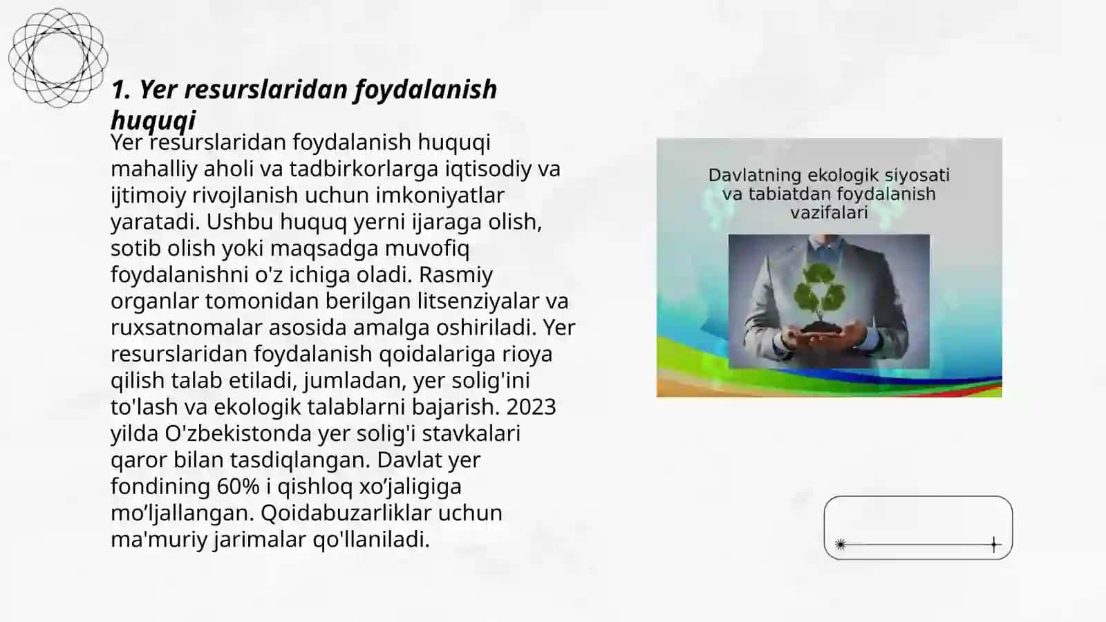 Tabiatdan foydalanish huquqi 3