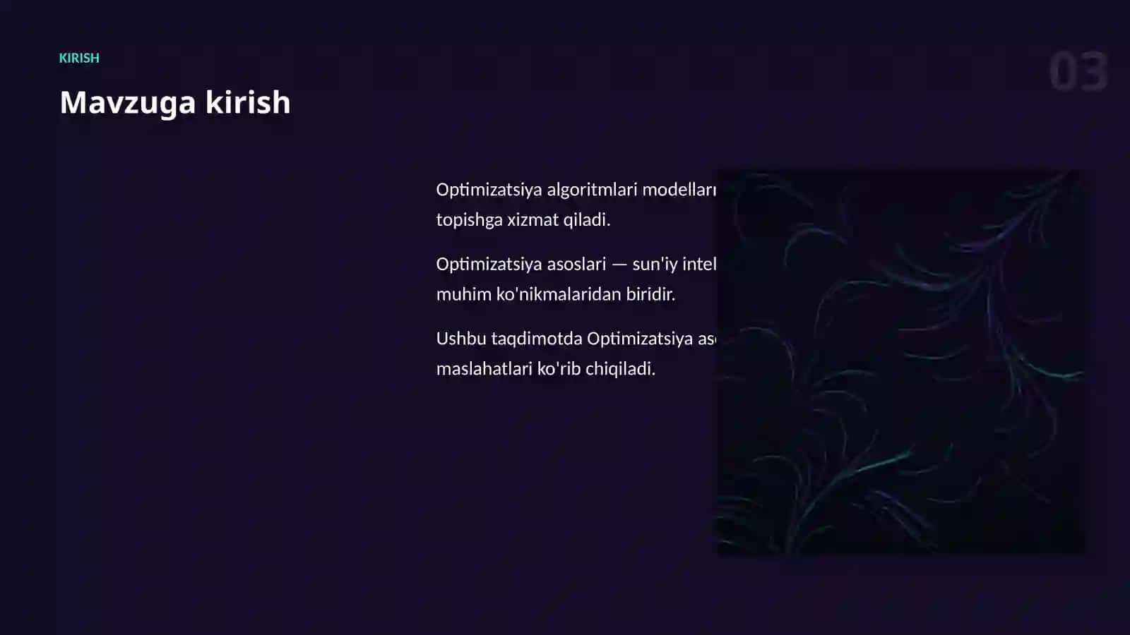 Optimizatsiya Algoritmlari 3