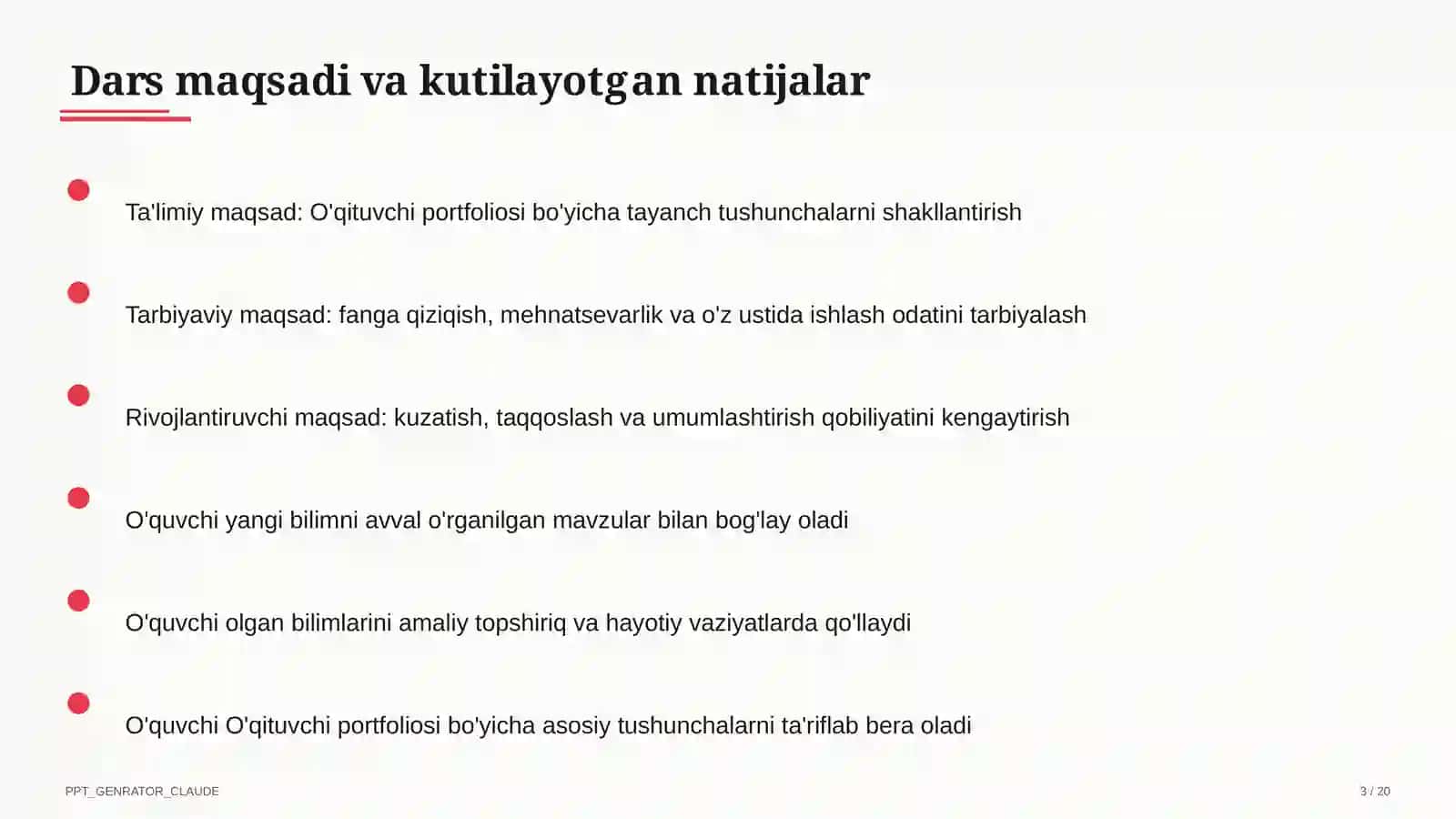 O'qituvchi portfoliosi 3