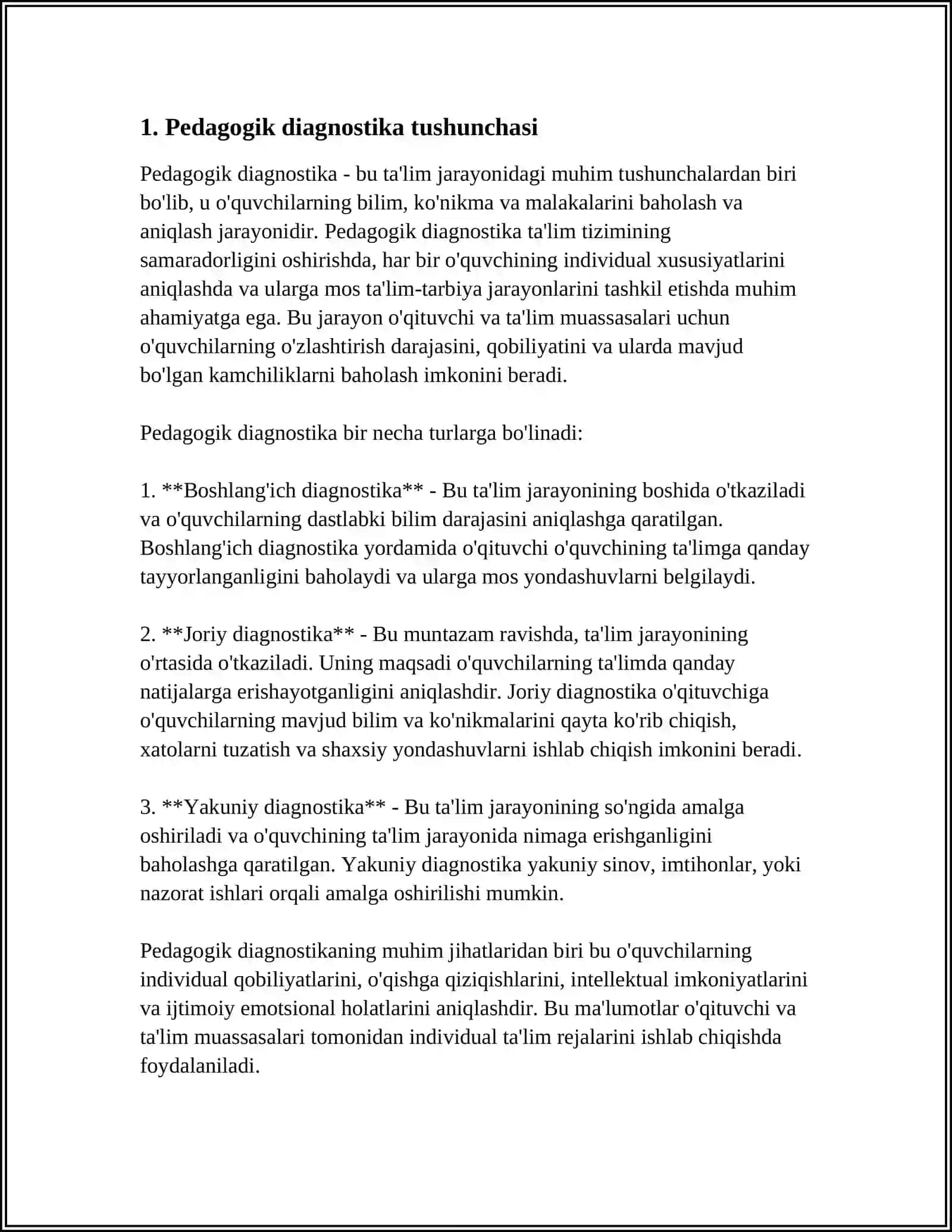 PEDAGOGIK DEAGNOSTIKA MAQSADI VA VAZIFALARI 3