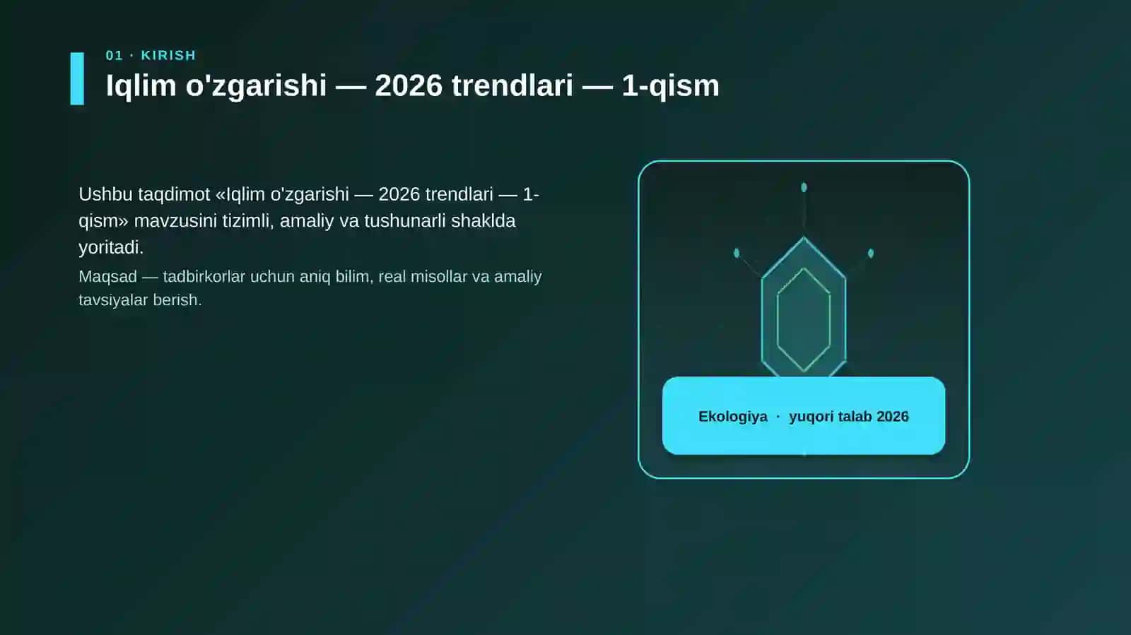Iqlim o'zgarishi — 2026 trendlari — 1-qism 3