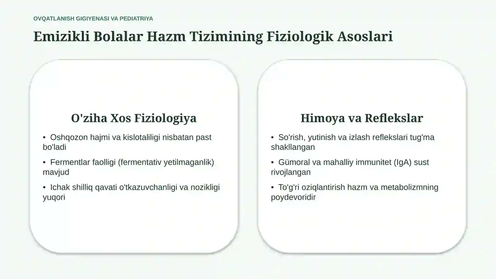 Ovqatlanish gigiyenasi va emizikli bolaning oziqlanishi — 15 slayd 3