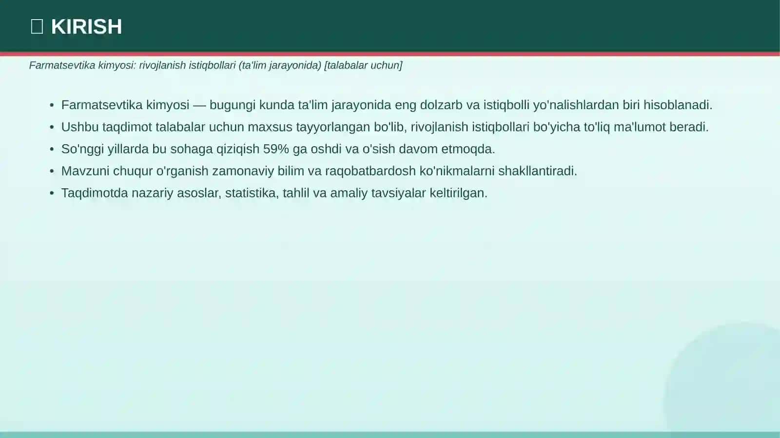 FARMATSEVTIKA KIMYOSI 3