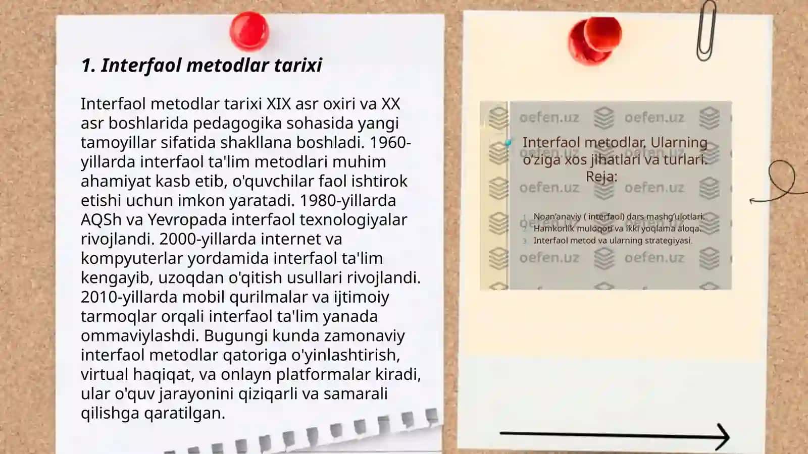 Interfaol metodlar va vazifalari 3