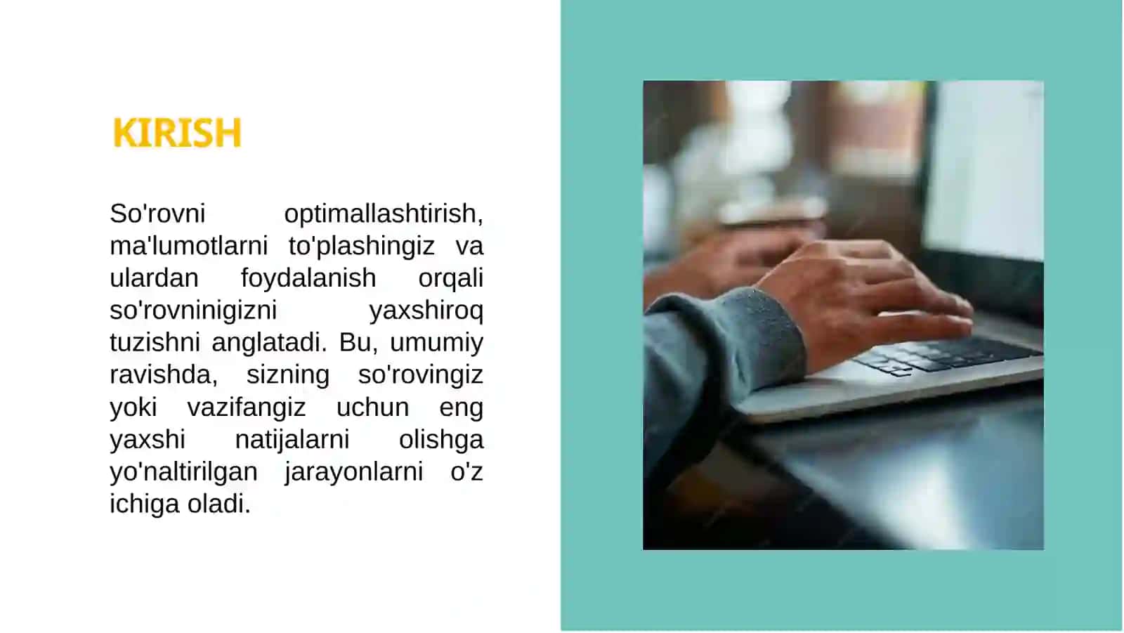 So’rovlarni optimallashtirish 3