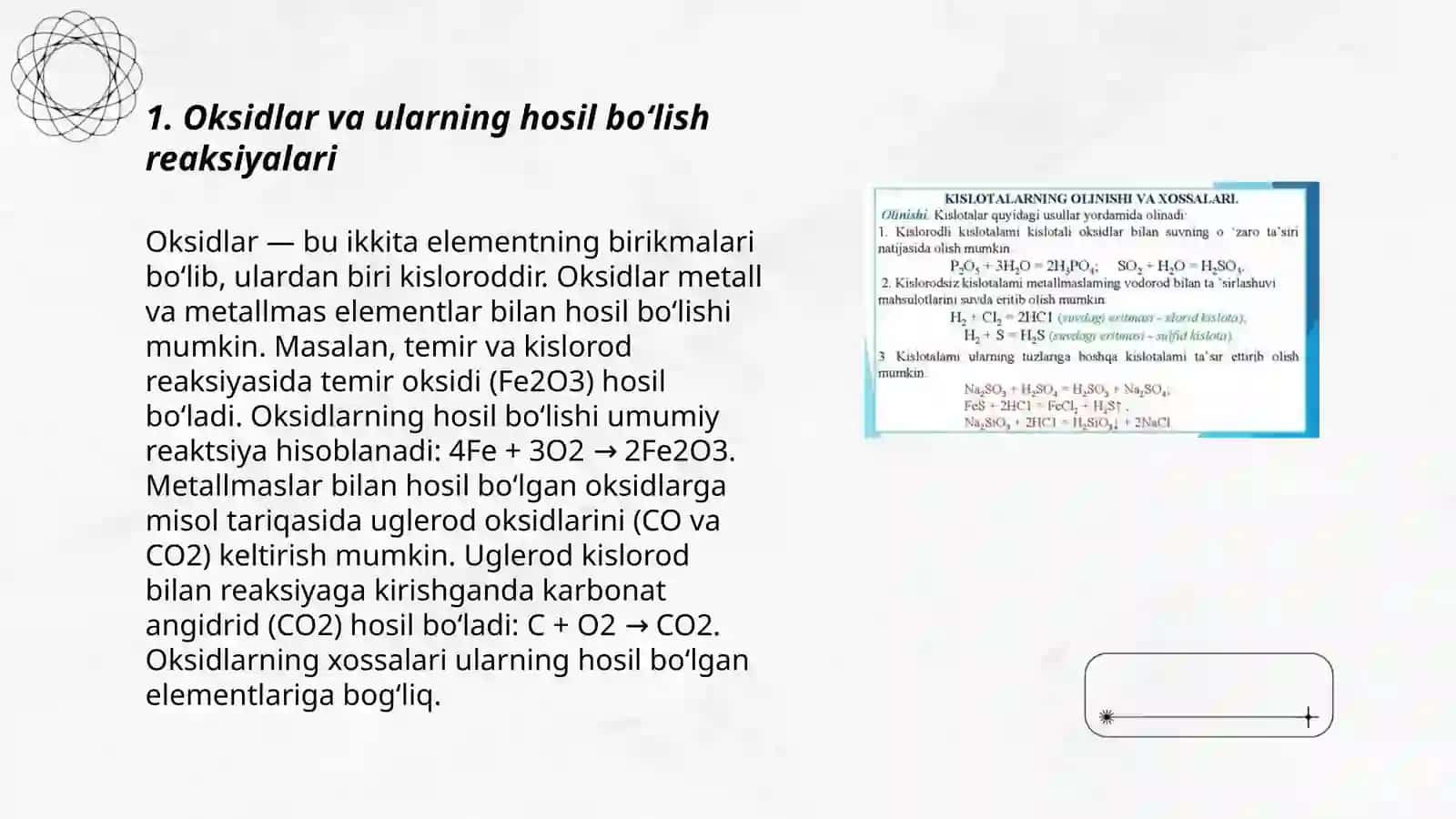 Anorganik birikmalarning asosiy sinflari mavzusiga oid tajribalar otkazish metodikasi 3