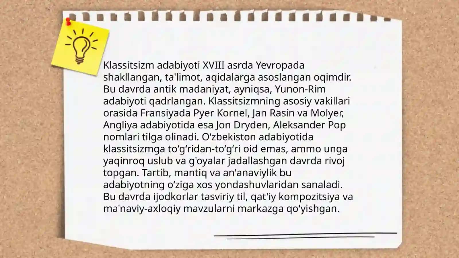 Adabiy yo’nalishlar va maktablar 3