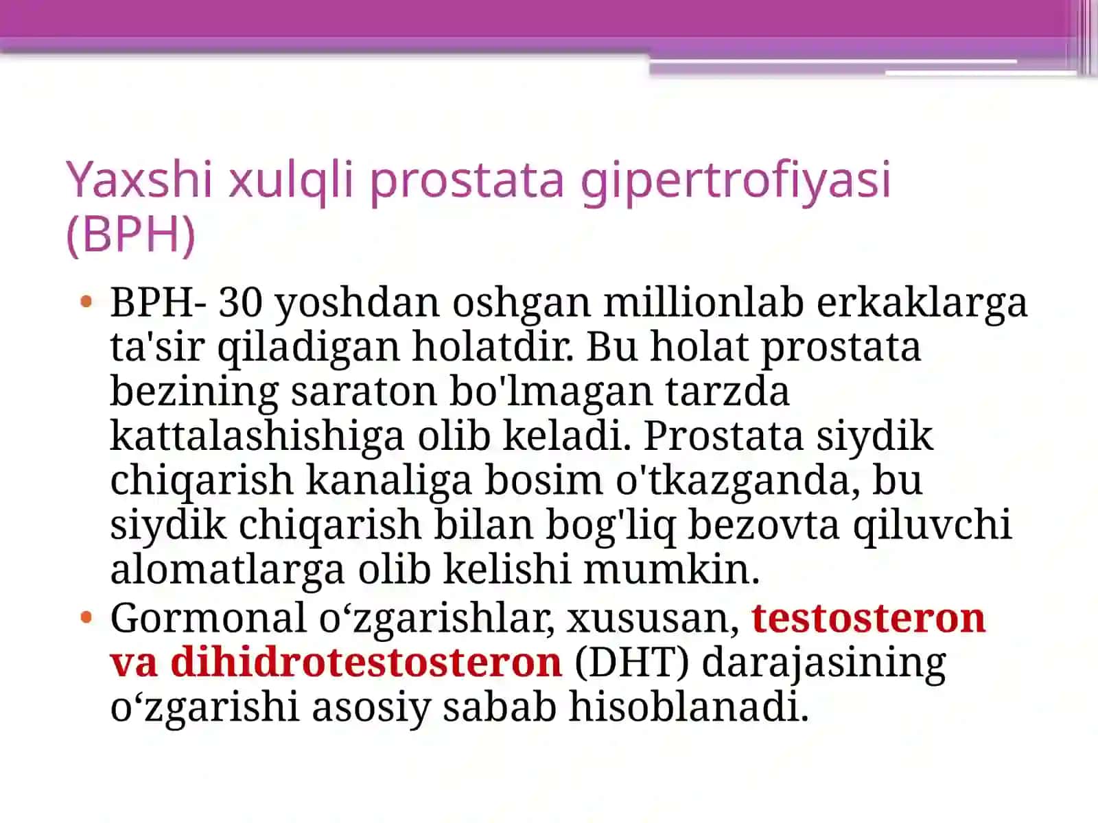 Prostata bezi o’smalari 3