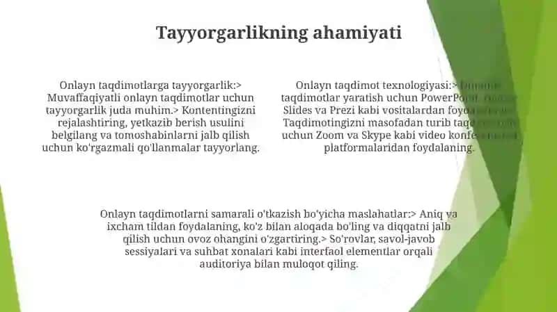 Online Taqdimot Tayyorlash Texnologiyalari Haqida 3
