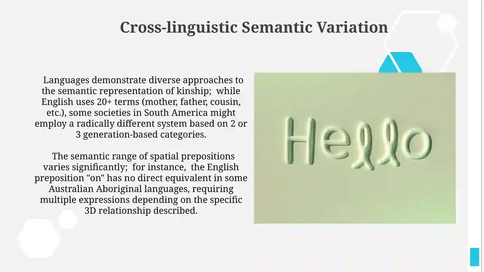 Semantik typology 3