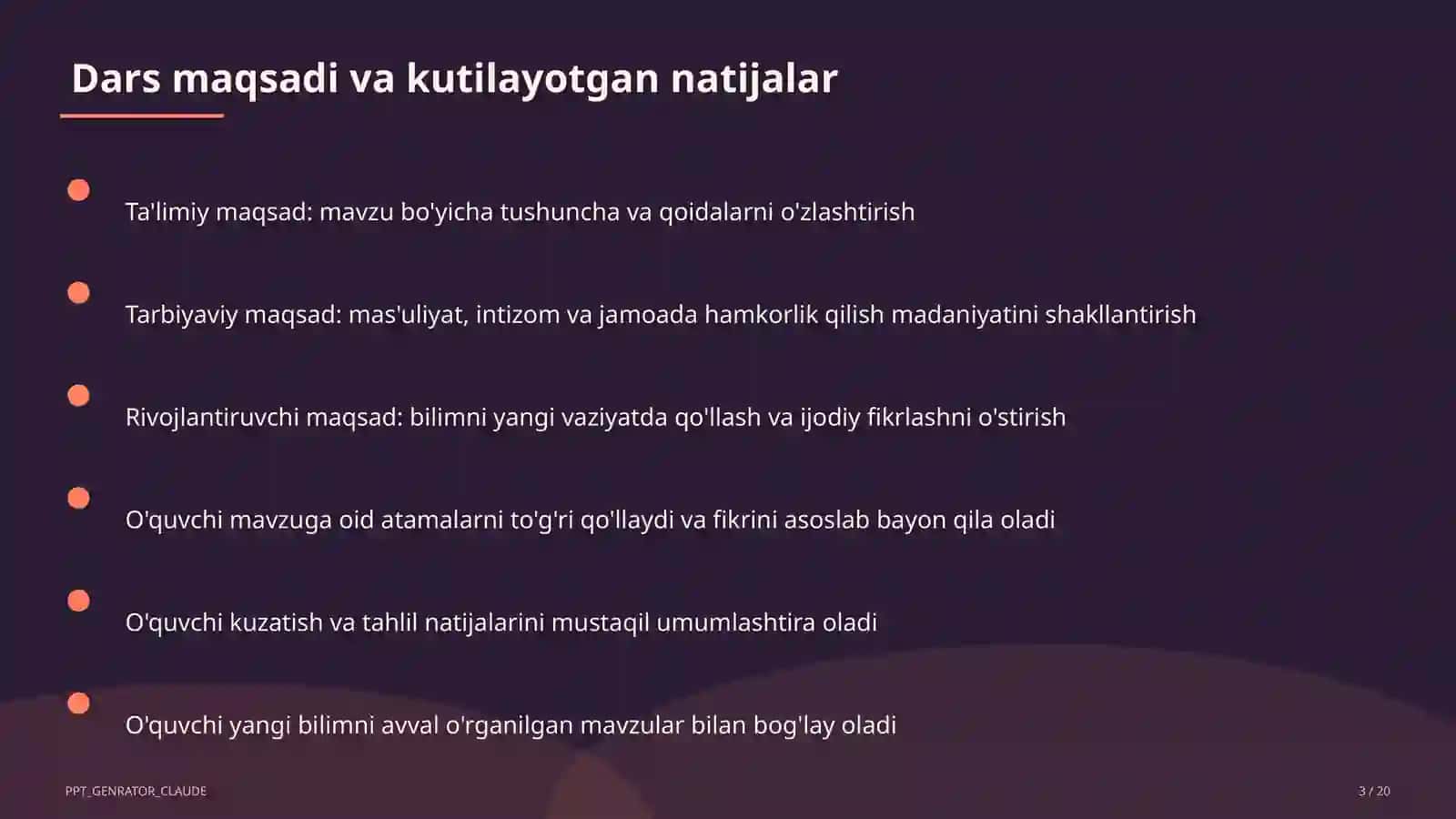 PowerPoint dasturida taqdimot yaratish (7-sinf) 3