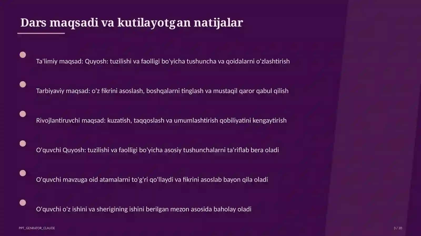 Quyosh: tuzilishi va faolligi (11-sinf) 3