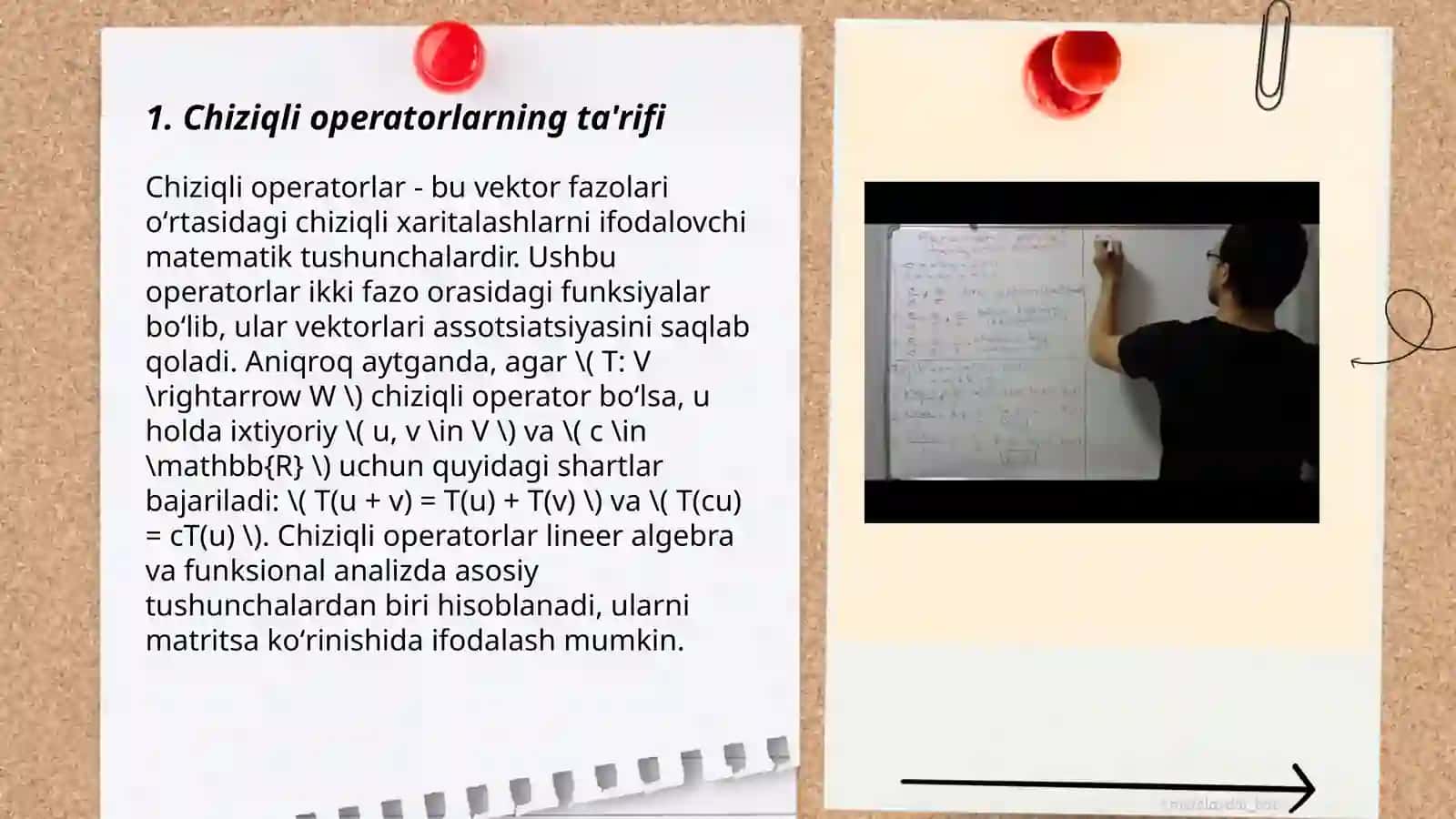 Chiziqli operatorlar 3