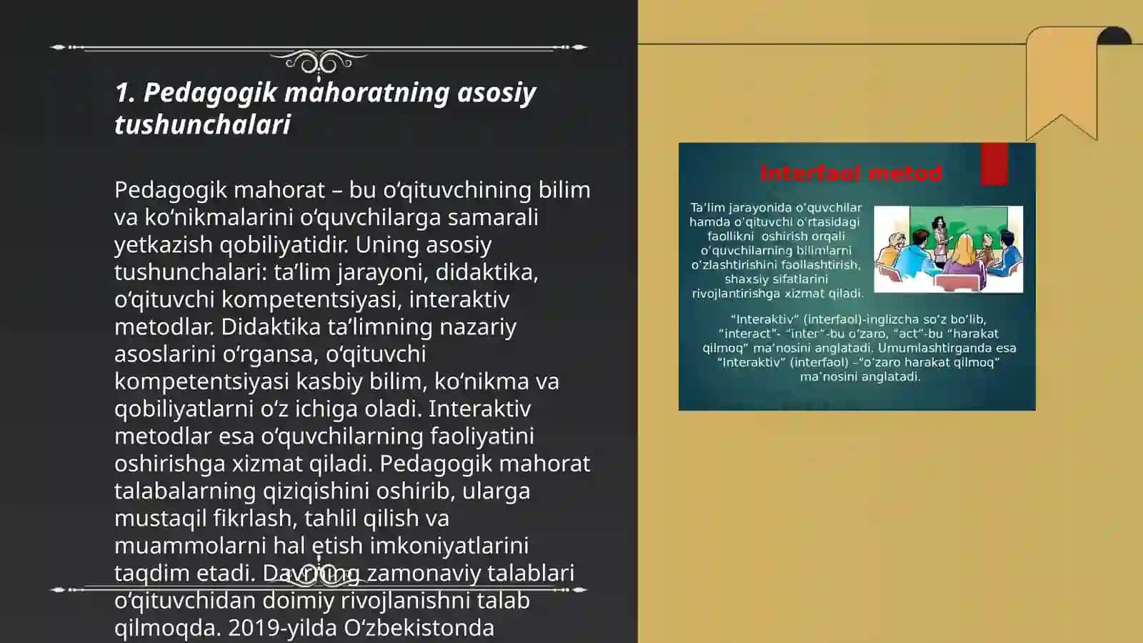 Pedagokik mahorat asoslari va ularning tarkibiy qismlari 3