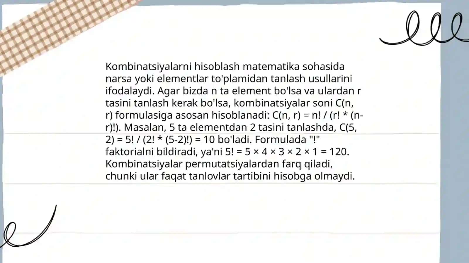 Kombinatorika elementlari 3