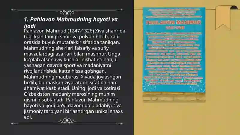 Pahlavon Mahmudning ruboiylari tahlili 3