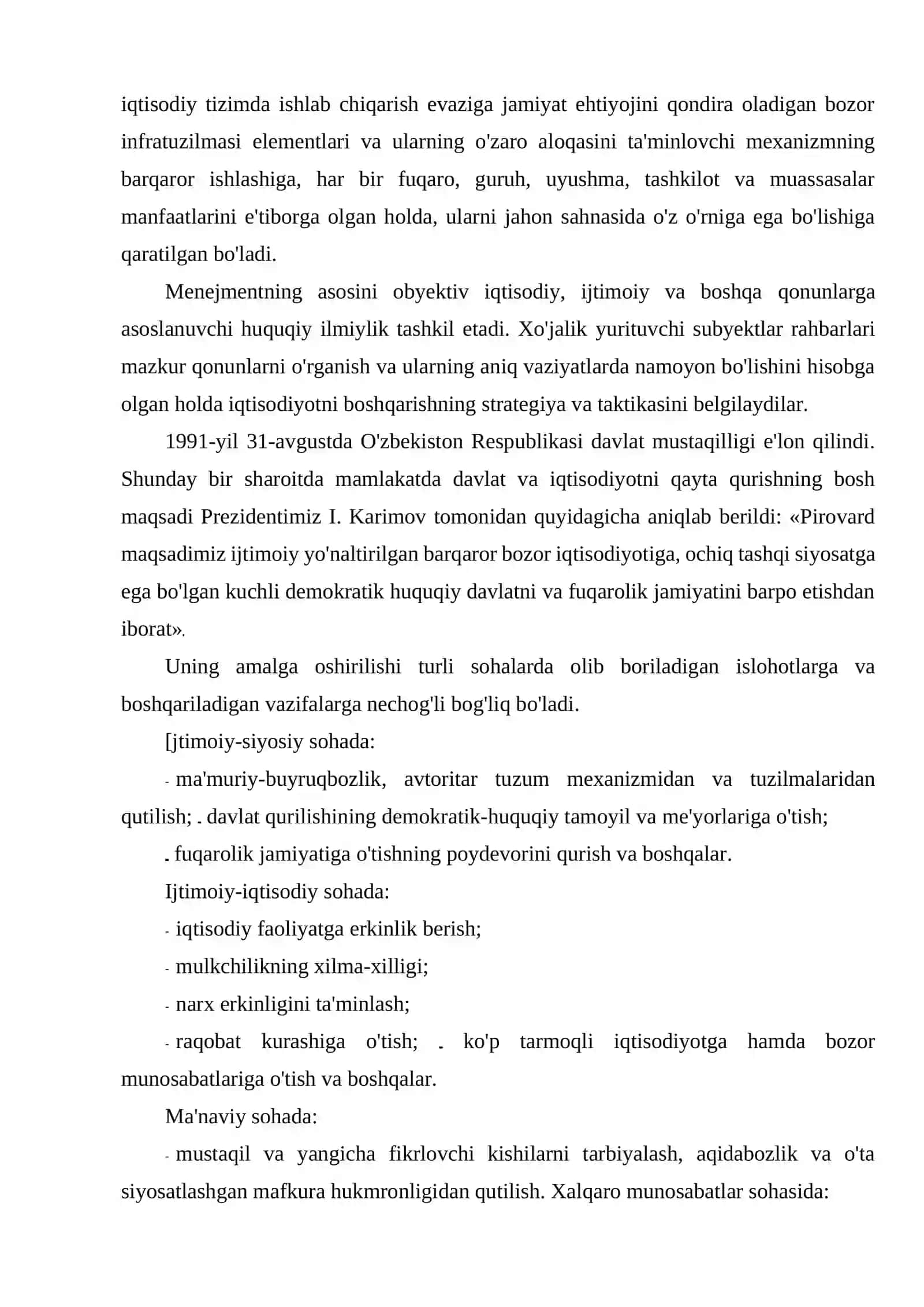 Menejment nazariyasi fanining mazmuni, predmeti va vazifalari 3