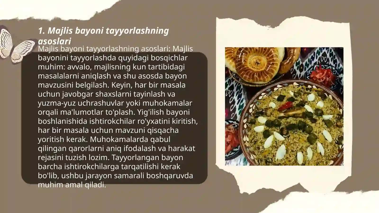 Majlis bayoni va majlis bayonidan koʻchirmalar tayyorlash 3