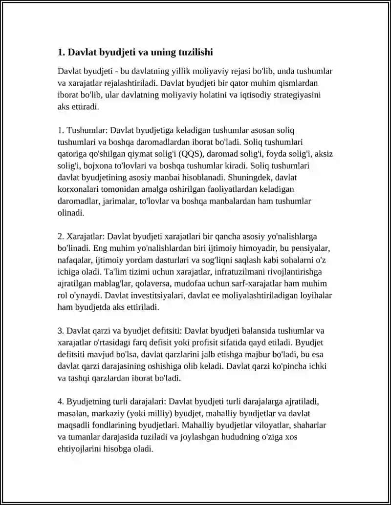 DAVLAT XARAJATLARI VA ULARNING IQTISODIY O‘SISHGA TA’SIRI 3