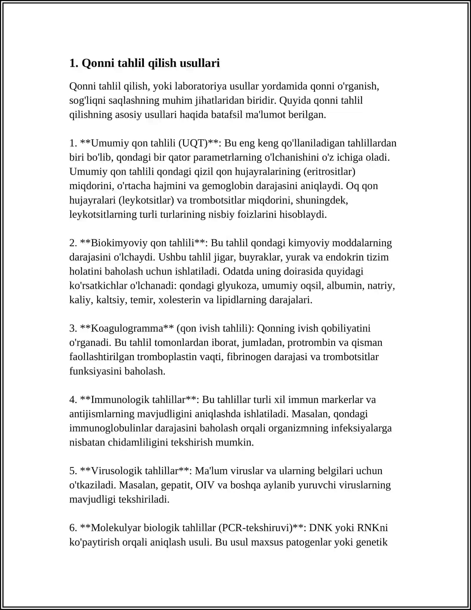 Qonning biokimyoviy tahlili 3