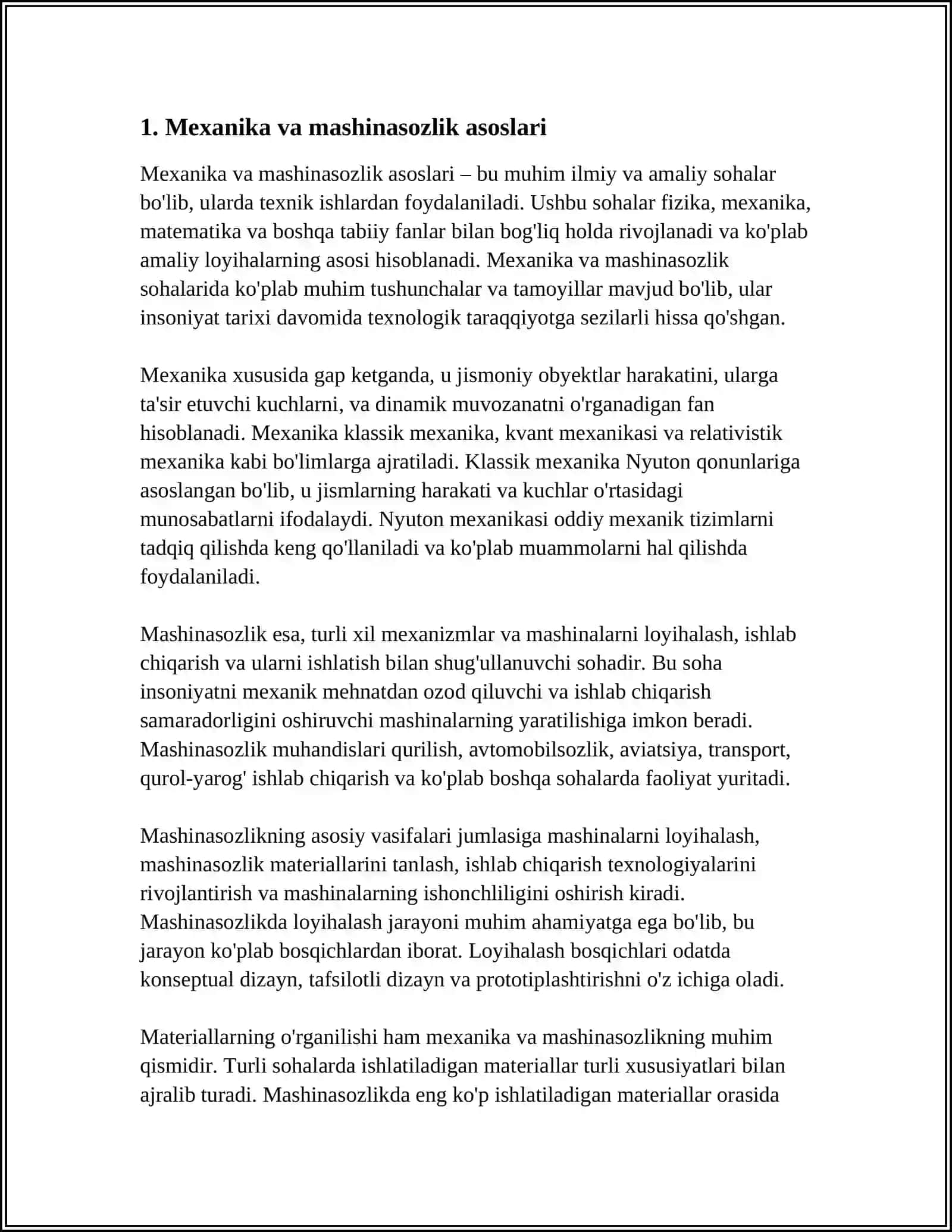 MEN QIZIQQAN SOXA YANI:„TEXNIK ISHLAR” 3