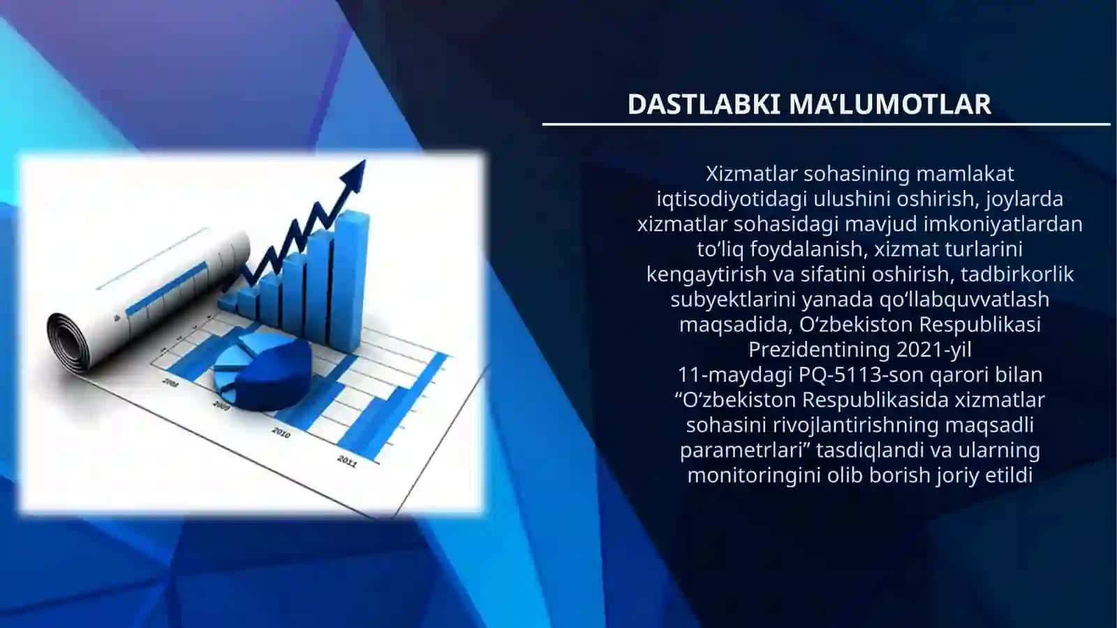 XIZMATKO’RSATISH STATISTIKASI 3