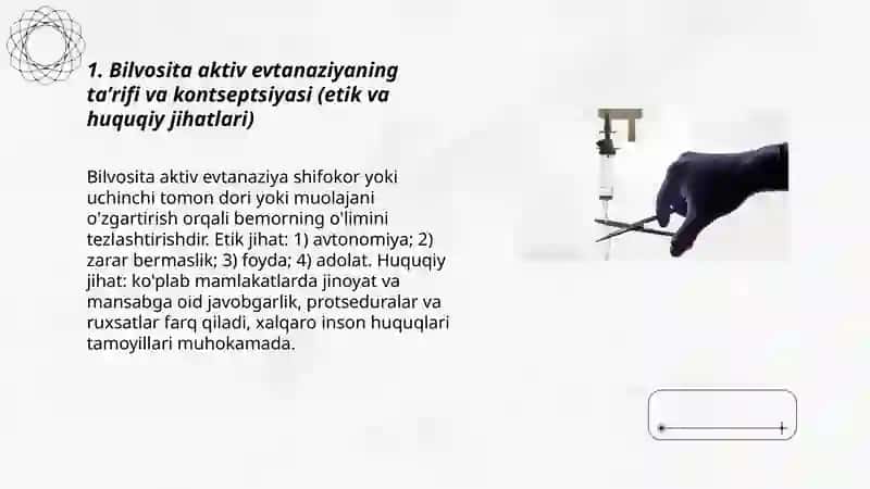 Bilvosita aktiv evtanaziya holatlarining etik-huquqiy jihatlari 3