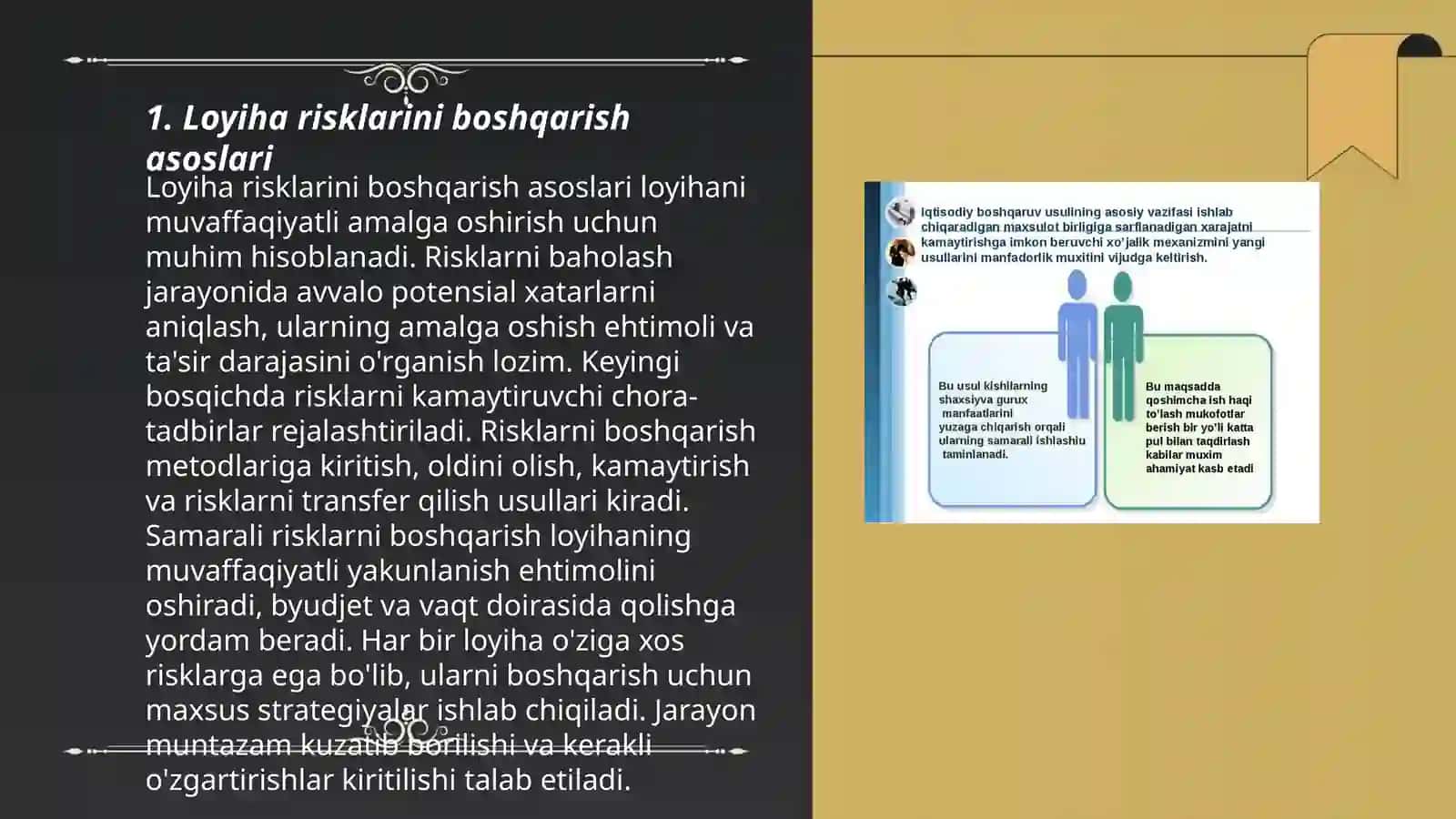 Loyiha risklarini boshqarish asoslari 3