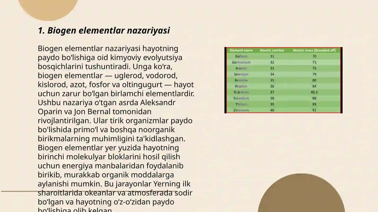 Biogen elementlar 3