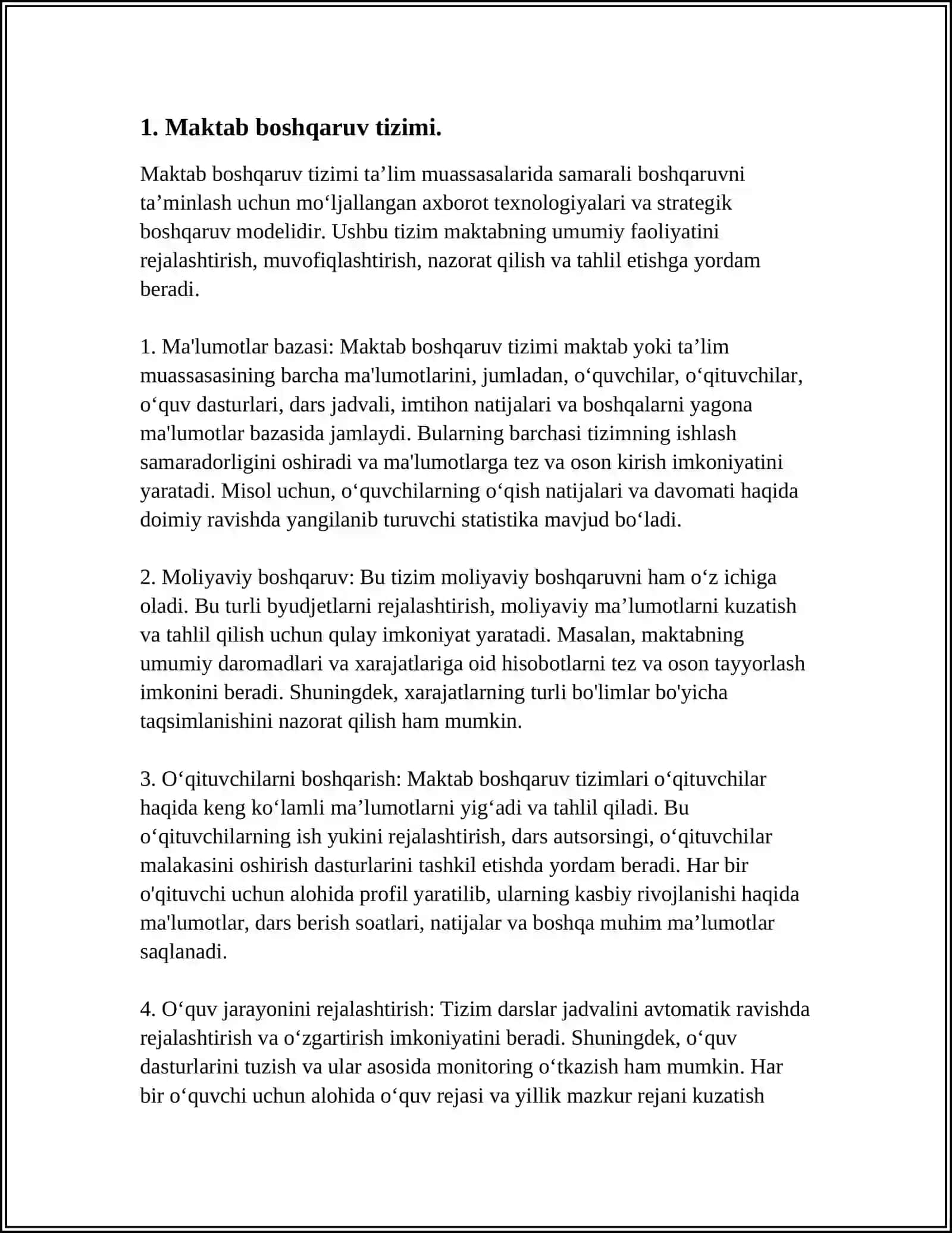 MAKTAB BOSHQARUVI VA RAHBARLIKKA QO‘YILADIGAN TALABLAR 3