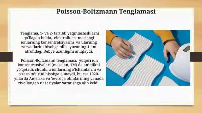 Poisson-Boltzmann Tenglamasi 3