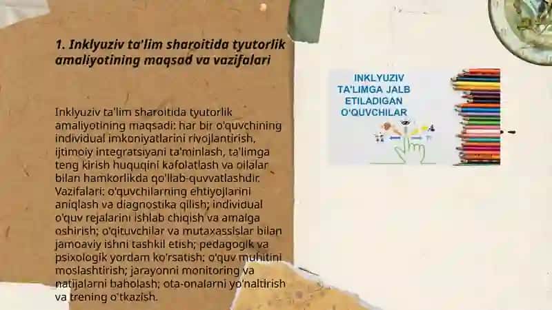 Inklyuziv ta'lim sharoitida tyutorlik amaliyotini tashkil etish 3