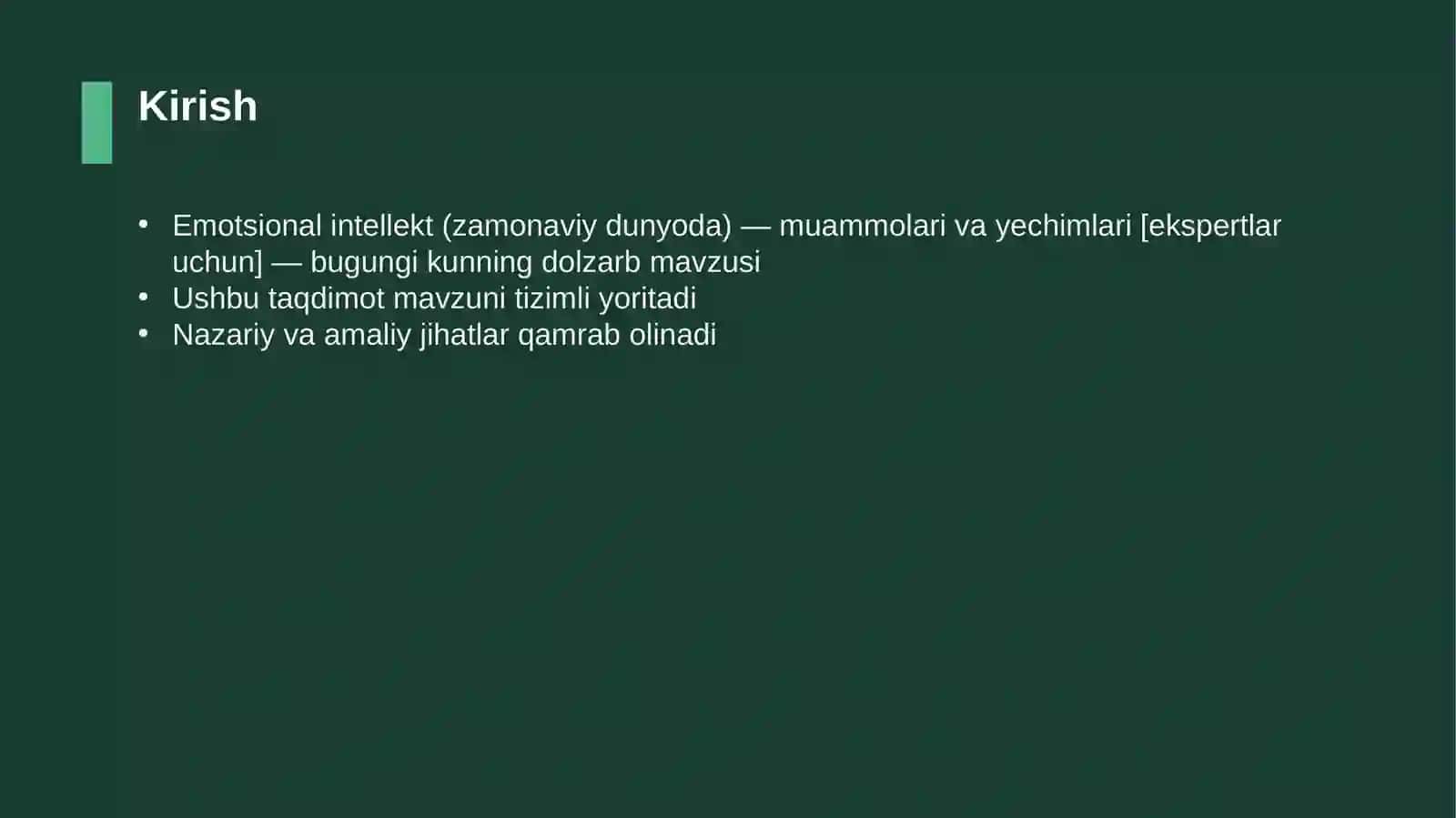 Emotsional intellekt (zamonaviy dunyoda) — muammolari va yechimlari [ekspertlar uchun] 3
