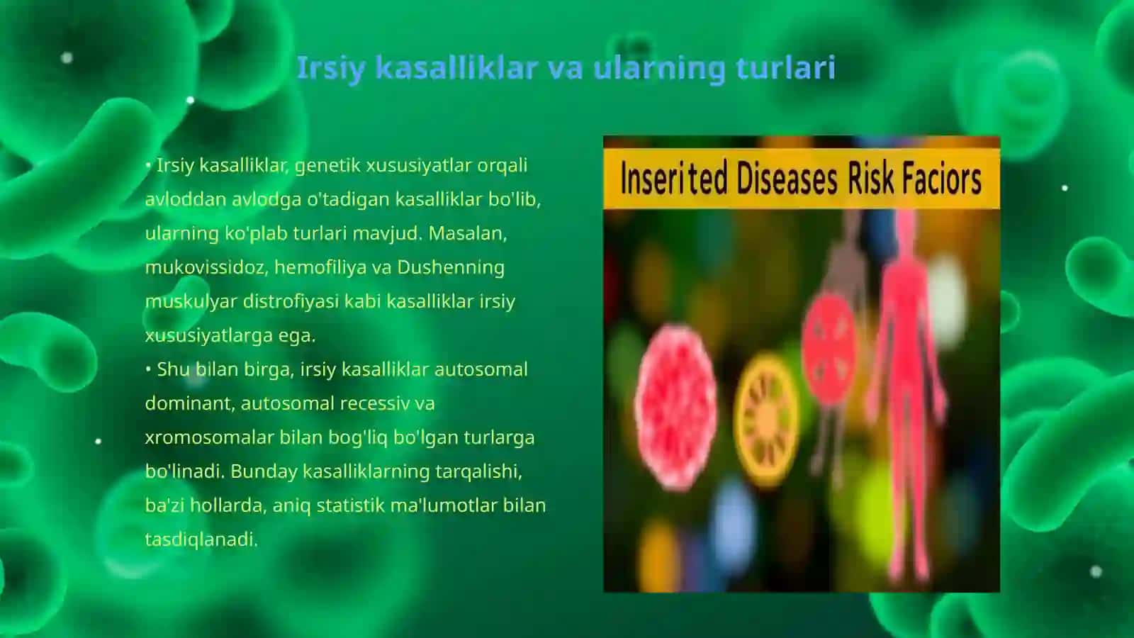 Irsiy kasalliklarda xavfli omillarning oʻrni 3